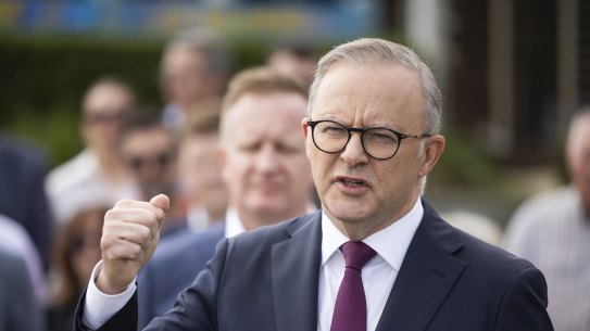 Prime Minister Anthony Albanese said wharfies should benefit from DP World’s considerable profits.