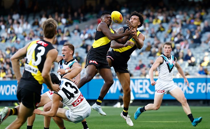 AFL LIVE Easter Saturday: Magical Rioli moment lights up MCG as Tigers look to roar back; Lethal’s clip for Magpies
