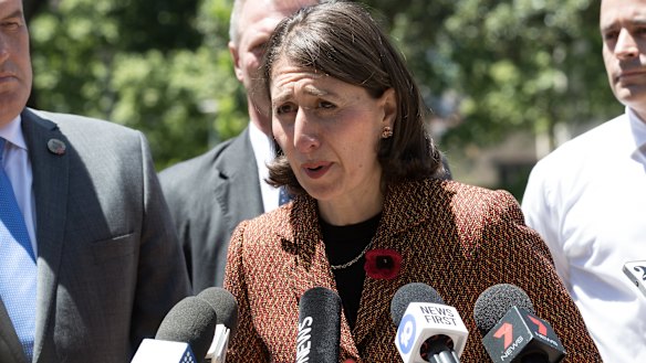 NSW Premier Gladys Berejiklian came under fire for failing to sanction Mr Elliott.