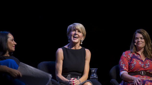 Julie Bishop at the Leading While Female Talk at Opera House on Sunday.