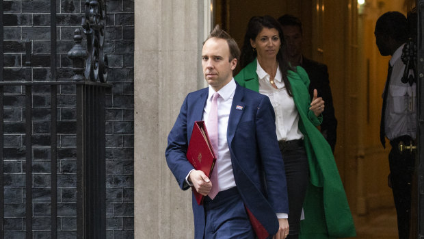 Matt Hancock was pictured leaving Downing Street with Gina Coladangelo on May 1.