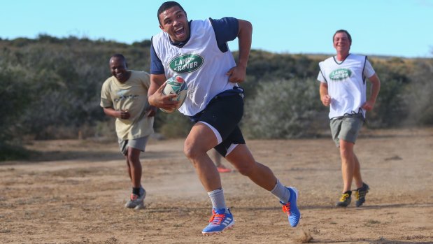 Bryan Habana playing sevens in South Africa.