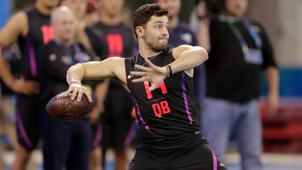 Olahoma quarterback Baker Mayfield was a surprise choice at No.1.
