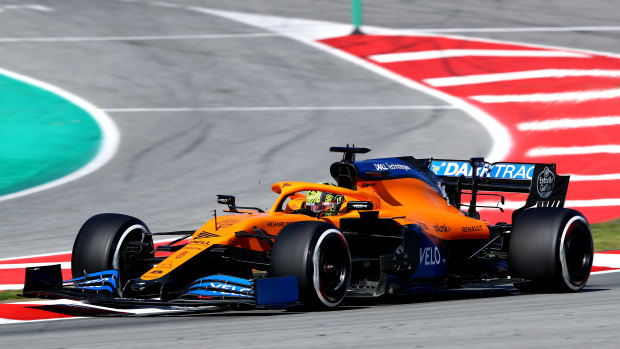 A McLaren F1 car in February.