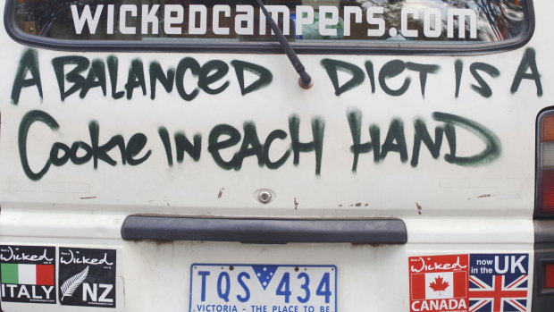 Offensive slogans such as those that have been painted on Wicked Campers could soon be banned in Victoria. 