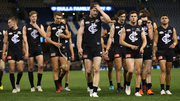 Struggle: Carlton have won just eight games in the past two seasons.