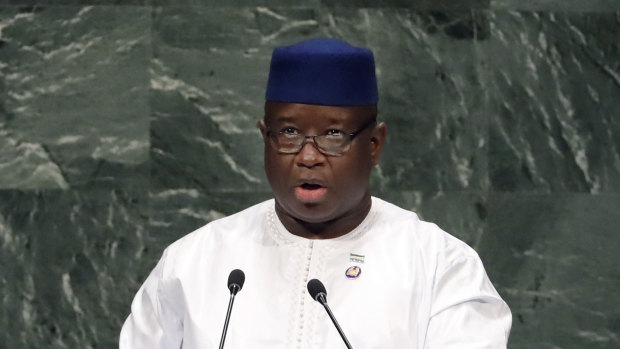 Sierra Leone President Julius Maada Bio.