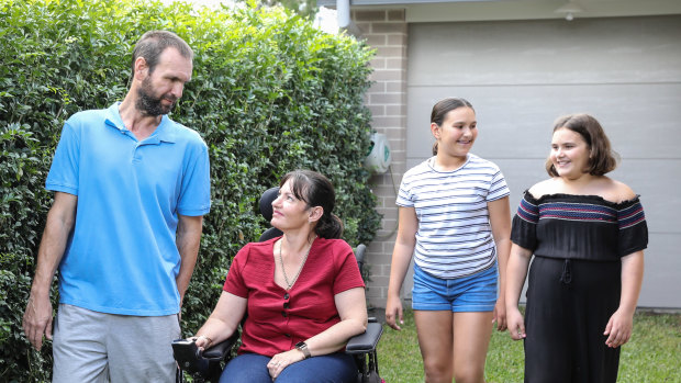 Due to her condition, Emma often needs to use a wheelchair, which makes international flight difficult and uncomfortable.