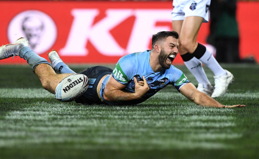 True Blue: Tedesco was among NSW's best in State of Origin this year.