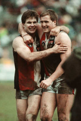 Frawley had a close bond with Saints spearhead Tony Lockett.