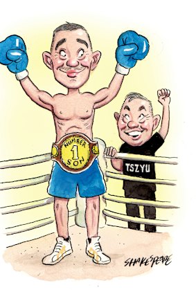 Like father, like son ... Tim and Kostya Tszyu.