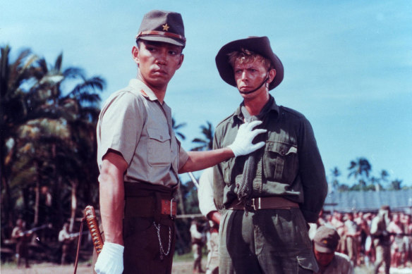 Ryuichi Sakamoto with David Bowie in Merry Christmas, Mr. Lawrence. 