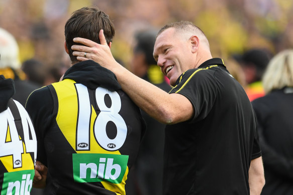 Carlton have approached former Richmond assistant coach Justin Leppitsch, right, on separate occasions. 