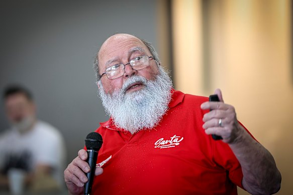 Bruce Eagle started as a shopping centre Santa at Eastland, aged 16, in 1967.