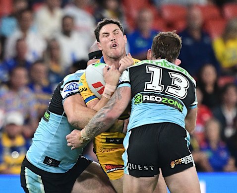 Eels playmaker Mitchell Moses was solid in his second game back from a foot injury.