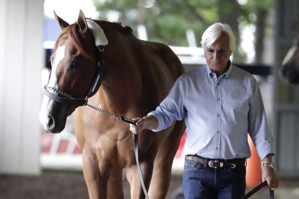 Trainer Bob Baffert says a positive result from Triple Crown winner Justify last year was due to contamination.