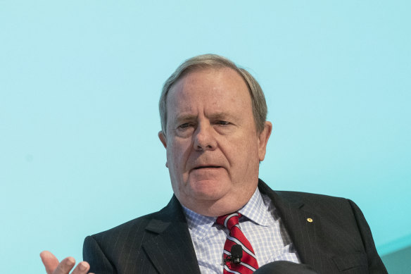 Future Fund chair PEter Costello says the environment still warrantes caution for investors.