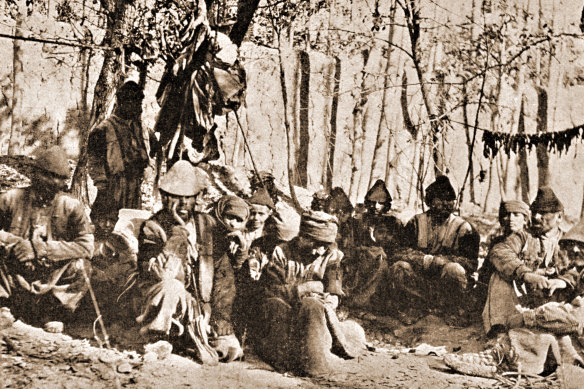 Assyrian refugees near Urmia, Persia, during WWI. 