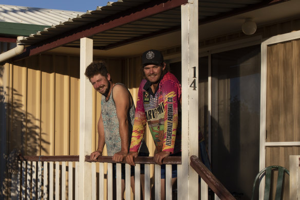 Jon Blair (left) and Clayton Gough: “It was like talking to yourself. We’ve gotten along ever since.”