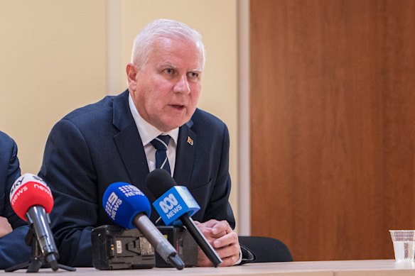 Former Nationals leader Michael McCormack spoke against the decision to split the Coalition.