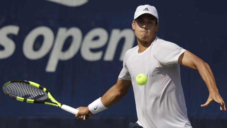 Luckless: Australia's Jason Kubler had to withdraw from his match due to injury.