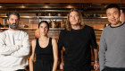 Ben Williamson, Bianca Marchi, Ty Simon and Frank Li inside their newest restaurant venture, Bianca.