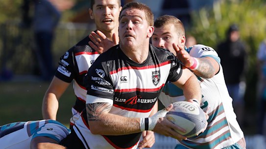 West Harbour v Newcastle Wildfires, Rd 3 Charter Hall Shute Shield at Drummoyne Oval, Drummoyne -  Saturday 24th April, 2021. West Harbour in action against Newcastle, Shute Shield, 2021.