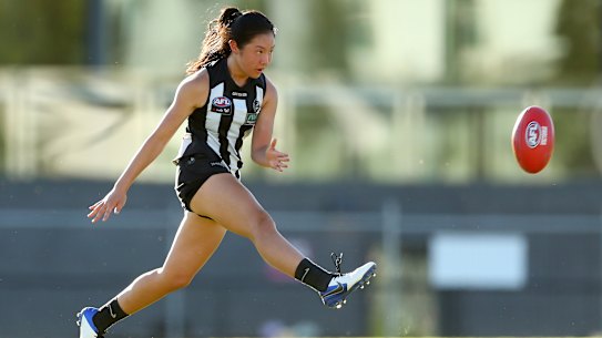 Joanna Lin in action. 