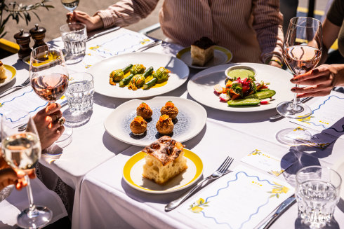 Enjoy a four-course menu, plus a glass of champagne at Otto.