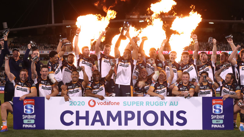 Super Rugby ACT Brumbies crowned champions after beating Queensland Reds