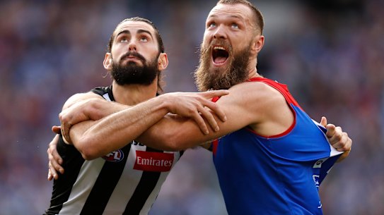 Brodie Grundy has now joined Max Gawn at Melbourne.