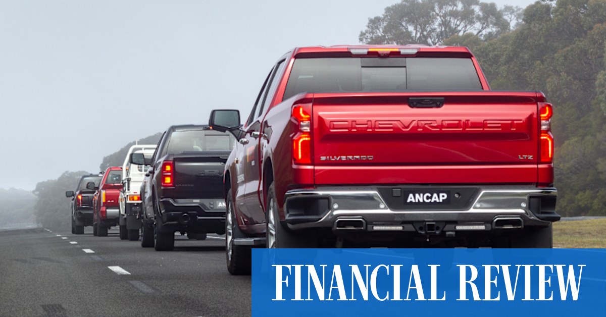 afr.com - Sam Irvine - Gas guzzling pick-ups win emissions reprieve as China EV threat grows
