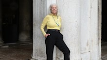 Penelope Seidler in Venice to open her exhibition at SMAC.