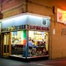 Outside Pellegrini’s Espresso Bar.