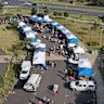 The Torquay Farmer’s Market takes place each Saturday within a sunny council car park just off the Surf Coast Highway.