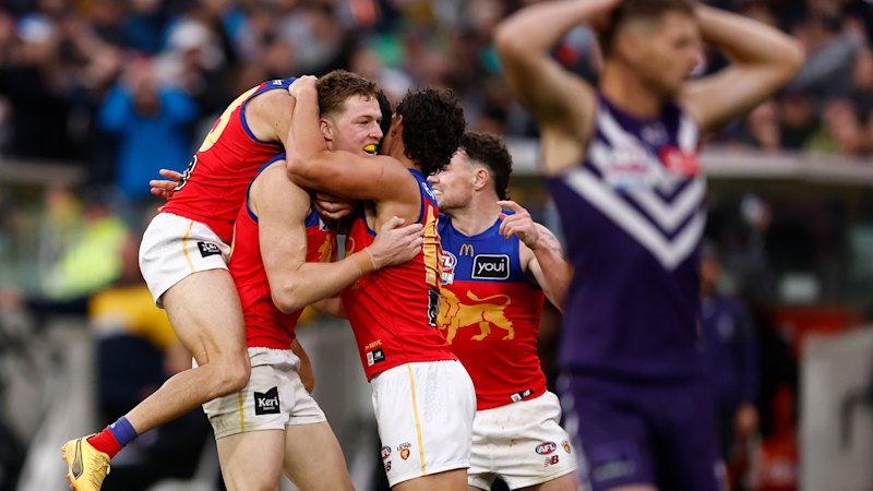 AFL grand final LIVE: Dynasty confirmed: Lions surge late for third flag in a row, breaking Docker hearts