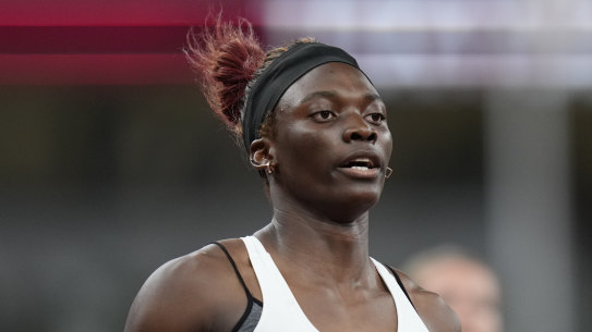 Beatrice Masilingi, of Namibia, who is in the 200m final.