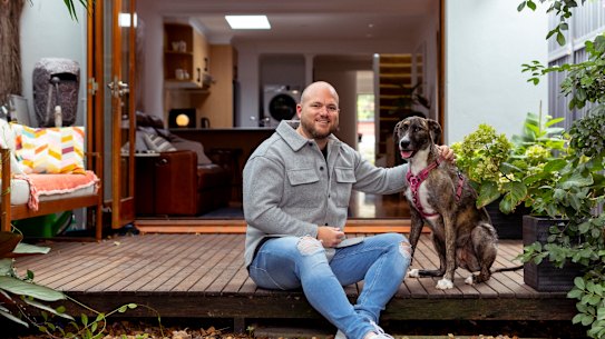 Tim Windsor at his home in St Peters which is up for sale.