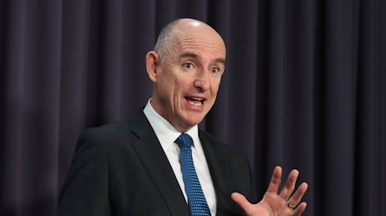 Former Morrison government minister Stuart Robert.