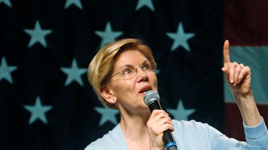 Democratic presidential candidate Senator Elizabeth Warren. 