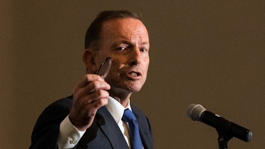 Former prime minister Tony Abbott.
