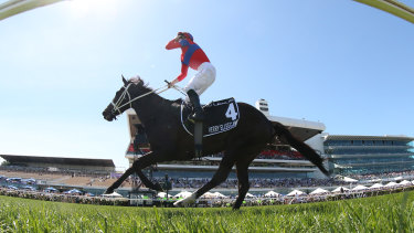 Verry Elleegant wins the Melbourne Cup under James McDonald.