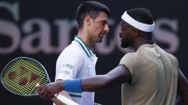 Australian Open 2021 Novak Djokovic Made To Sweat Against Frances Tiafoe In Second Round
