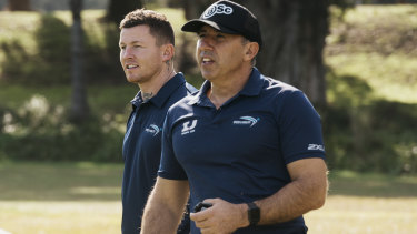 Roger Fabri with former NRL player Todd Carney.