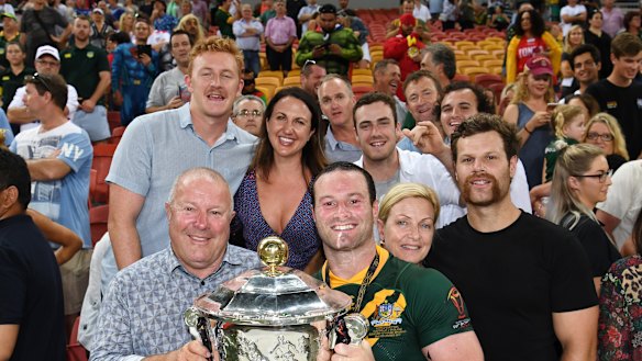 Boyd Cordner's cousin Joel Dark (top left) lost his life after a nasty head knock left him in a critical condition during a rugby league match in Newcastle. 