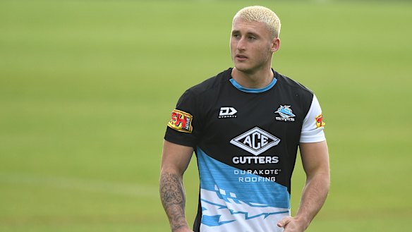 Bronson Xerri at training last week before the drugs scandal erupted.