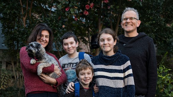 Steve and Michelle McKenna's sons Travis (12) and Kurt (6) have secured spots at Lindfield Learning Village.