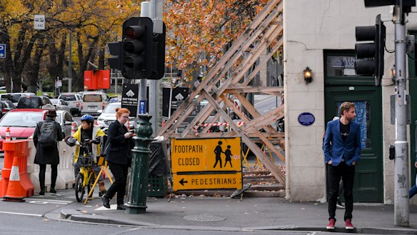 The Old Corner Shop was built in 1850 on the corner of King and La Trobe streets, opposite Flagstaff Gardens.