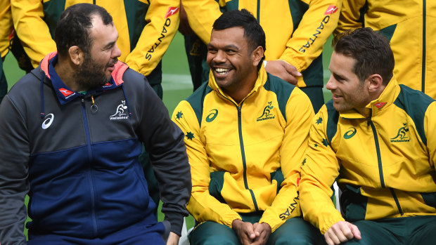 Connection: Michael Cheika says he has unwavering belief in the Wallabies playing group despite a tough season. 
