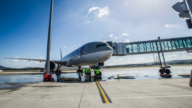 Qatar's flights between Canberra and Sydney appear to be the emptiest in the country. 